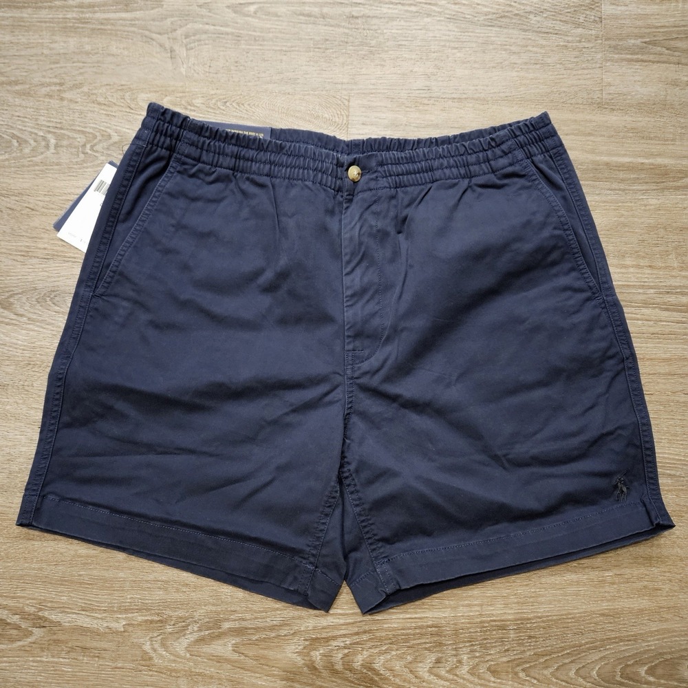 Polo Ralph Lauren Stretch Classic Fit Navy Blue Chino Shorts Men's Large NWT